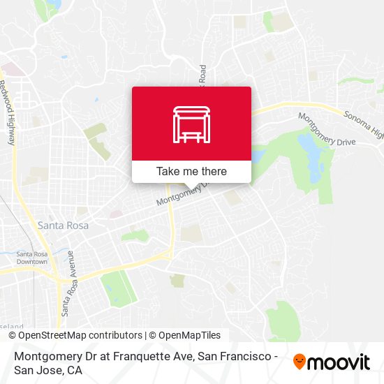 Montgomery Dr at Franquette Ave map
