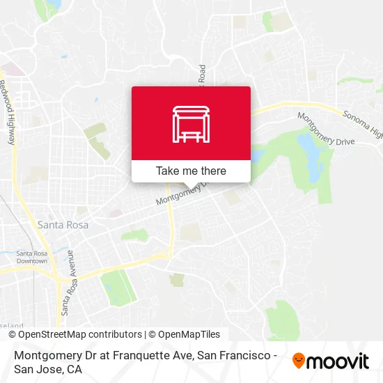 Mapa de Montgomery Dr at Franquette Ave