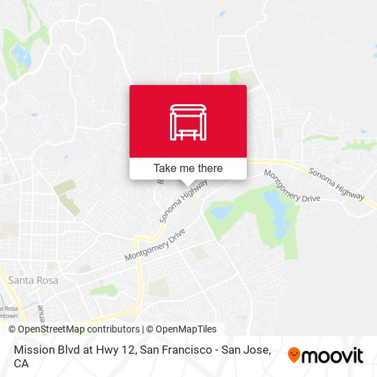 Mission Blvd at Hwy 12 map