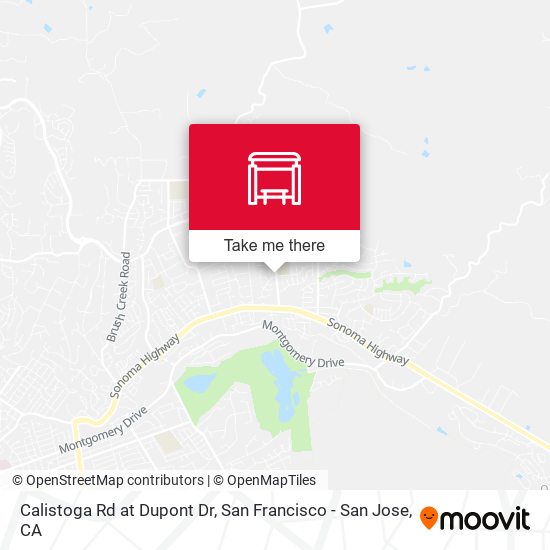 Calistoga Rd at Dupont Dr map