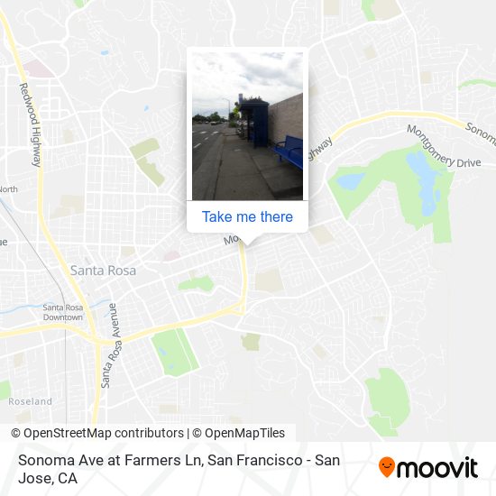 Sonoma Ave at Farmers Ln map