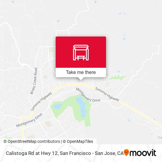 Calistoga Rd at Hwy 12 map