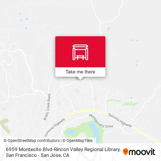 6959 Montecito Blvd-Rincon Valley Regional Library map