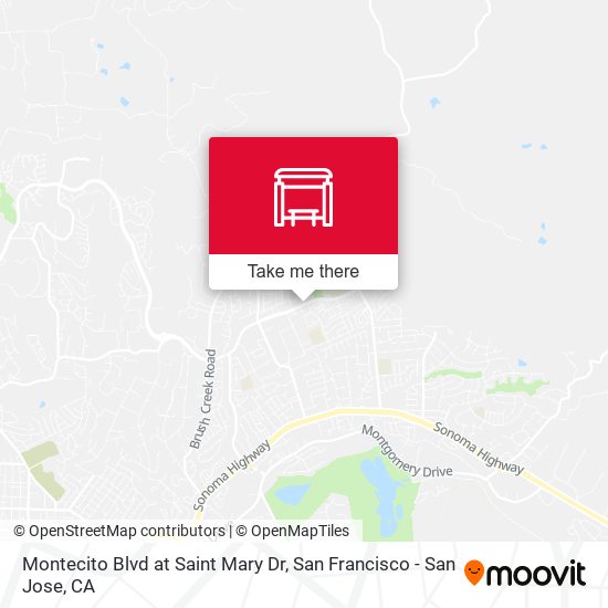 Montecito Blvd at Saint Mary Dr map