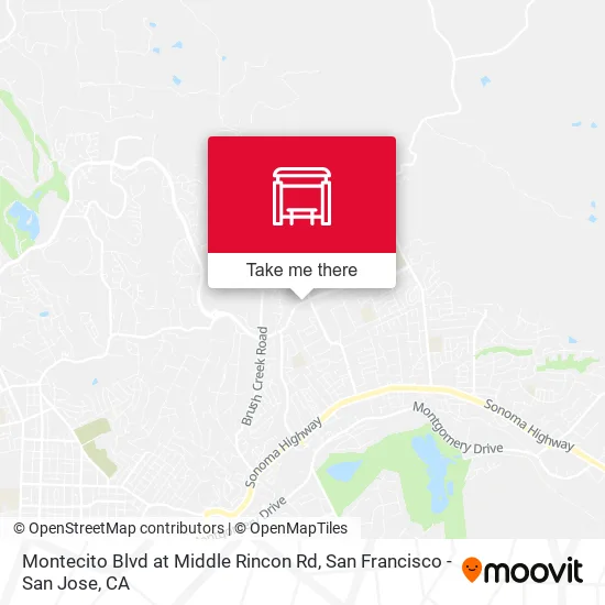 Montecito Blvd at Middle Rincon Rd map