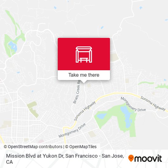Mission Blvd at Yukon Dr map