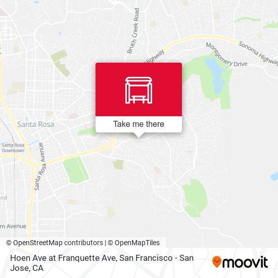 Hoen Ave at Franquette Ave map