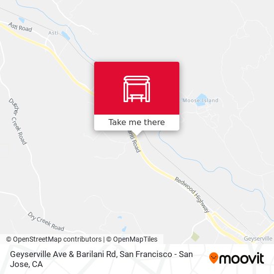 Mapa de Geyserville Ave & Barilani Rd