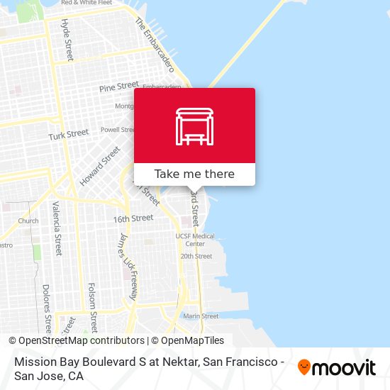 Mission Bay Boulevard S at Nektar map