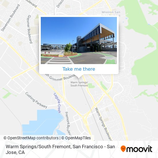 Mapa de Warm Springs/South Fremont