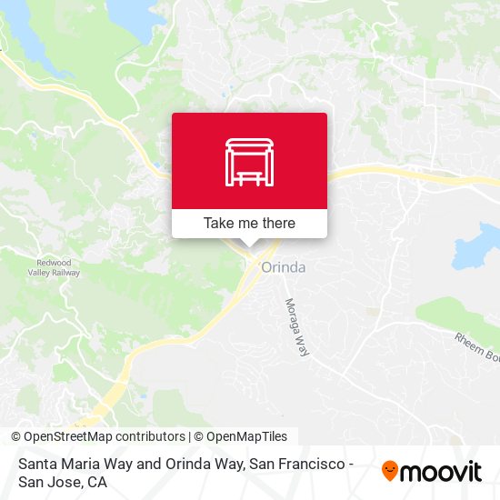 Mapa de Santa Maria Way and Orinda Way