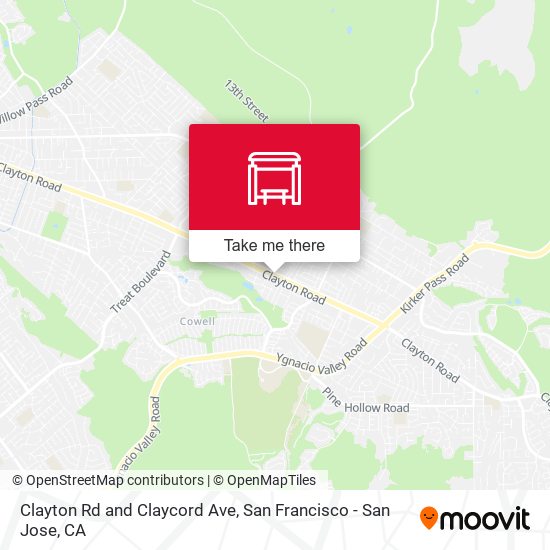 Mapa de Clayton Rd and Claycord Ave