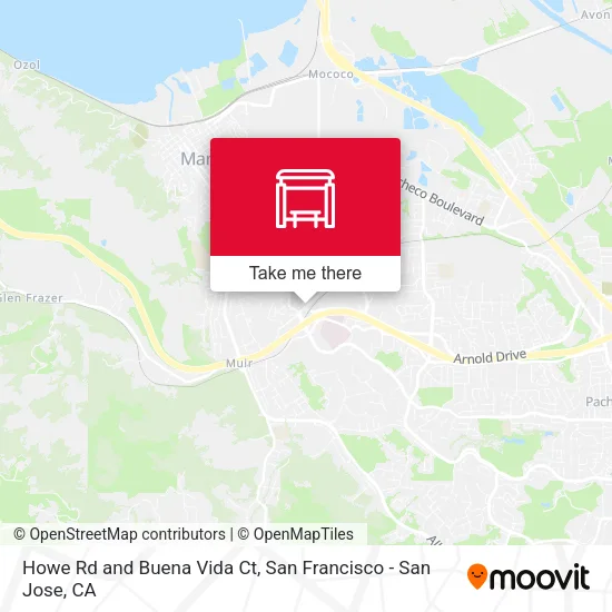 Howe Rd and Buena Vida Ct map