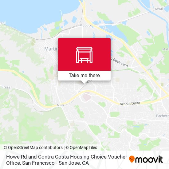 Mapa de Howe Rd and Contra Costa Housing Choice Voucher Office
