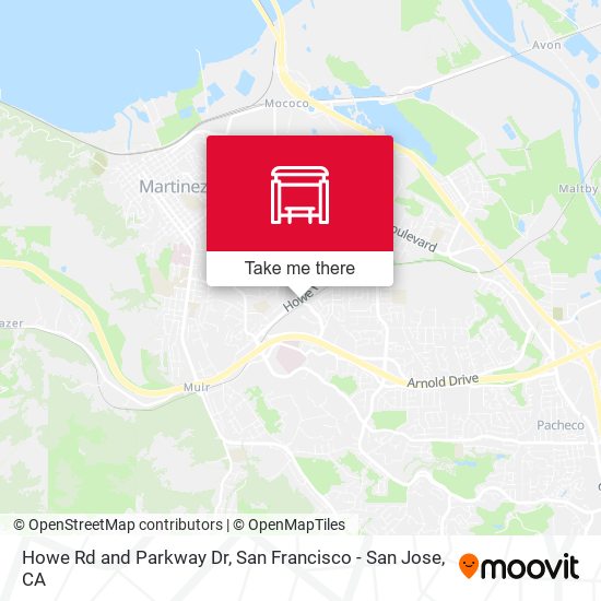 Howe Rd and Parkway Dr map