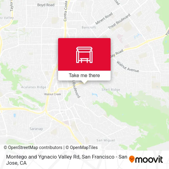 Mapa de Montego and Ygnacio Valley Rd