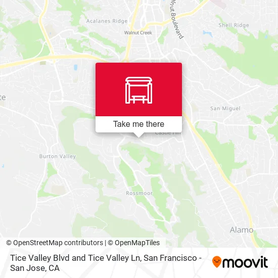 Tice Valley Blvd and Tice Valley Ln map