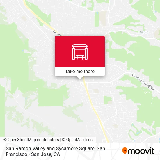 San Ramon Valley and Sycamore Square map