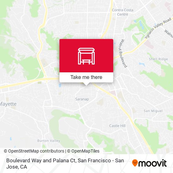 Boulevard Way and Palana Ct map