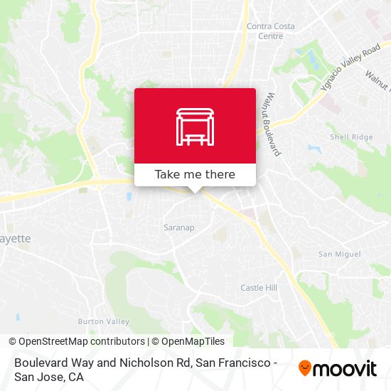 Boulevard Way and Nicholson Rd map