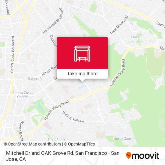 Mitchell Dr and OAK Grove Rd map