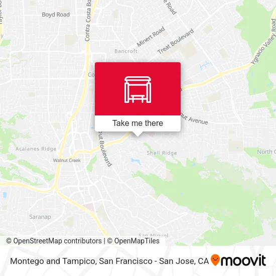 Montego and Tampico map