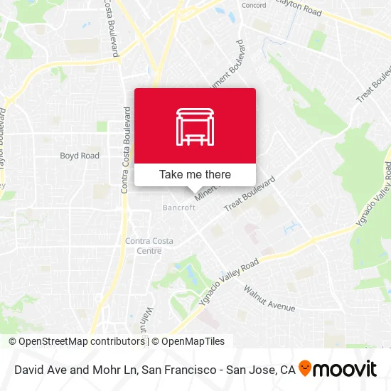 David Ave and Mohr Ln map