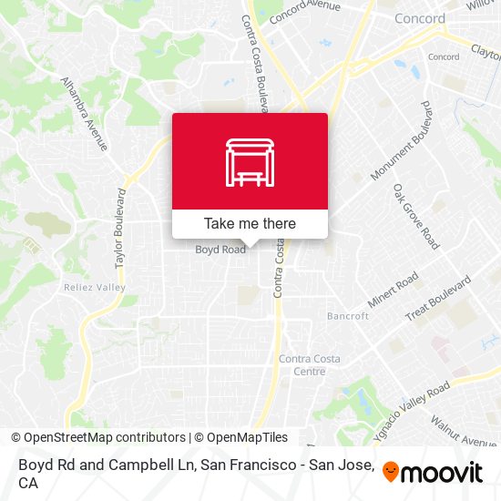 Boyd Rd and Campbell Ln map