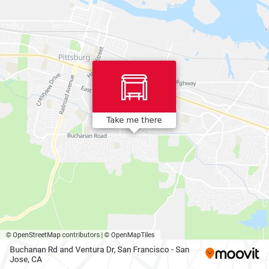 Buchanan Rd and Ventura Dr map