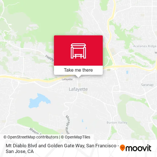 Mt Diablo Blvd and Golden Gate Way map