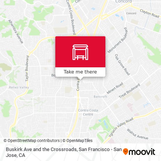 Buskirk Ave and the Crossroads map