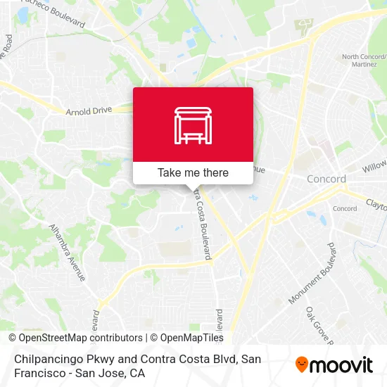 Mapa de Chilpancingo Pkwy and Contra Costa Blvd