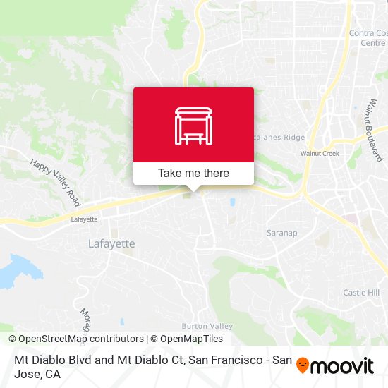 Mt Diablo Blvd and Mt Diablo Ct map
