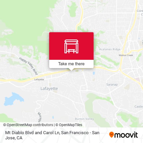 Mt Diablo Blvd and Carol Ln map