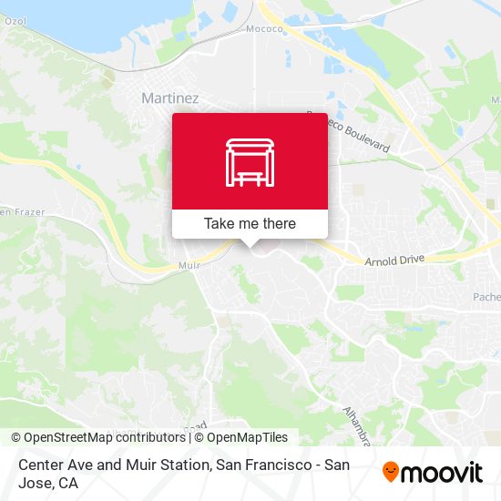 Mapa de Center Ave and Muir Station