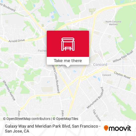 Mapa de Galaxy Way and Meridian Park Blvd