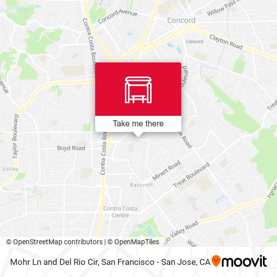 Mohr Ln and Del Rio Cir map