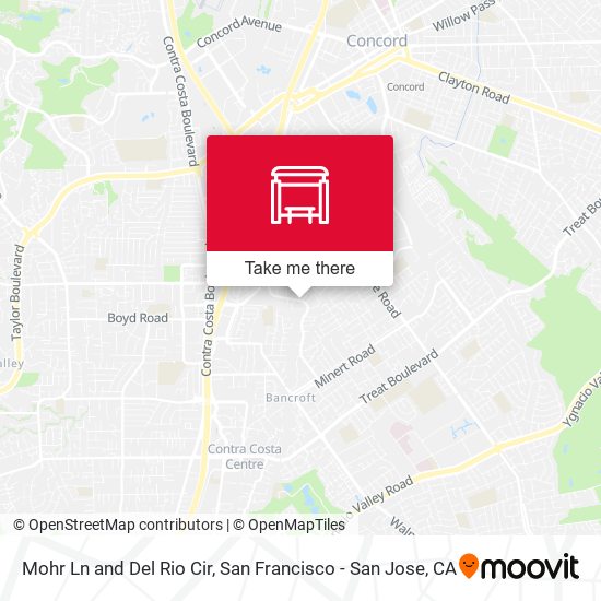 Mohr Ln and Del Rio Cir map