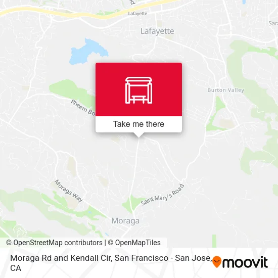 Mapa de Moraga Rd and Kendall Cir