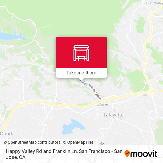 Happy Valley Rd and Franklin Ln map