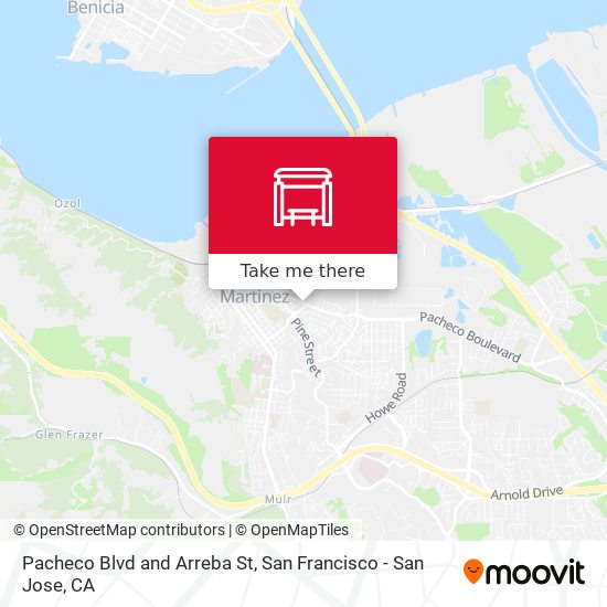 Pacheco Blvd and Arreba St map