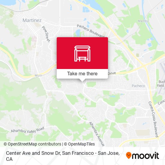 Center Ave and Snow Dr map