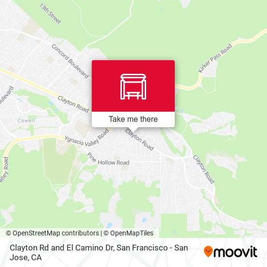 Mapa de Clayton Rd and El Camino Dr