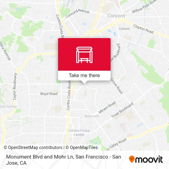 Mapa de Monument Blvd and Mohr Ln