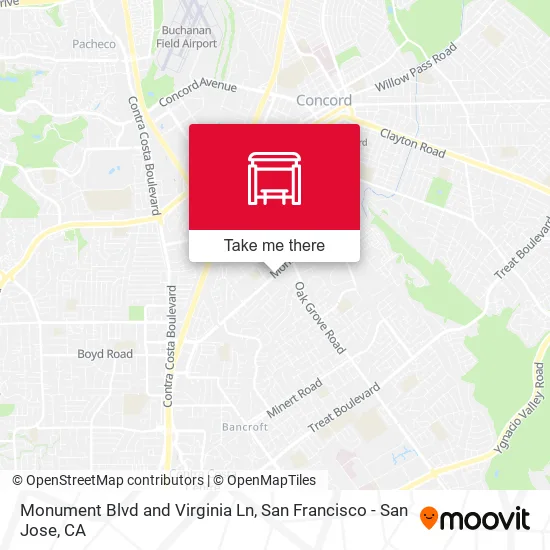 Mapa de Monument Blvd and Virginia Ln
