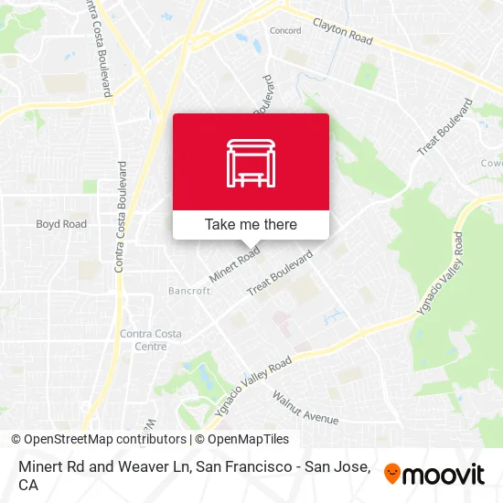 Minert Rd and Weaver Ln map