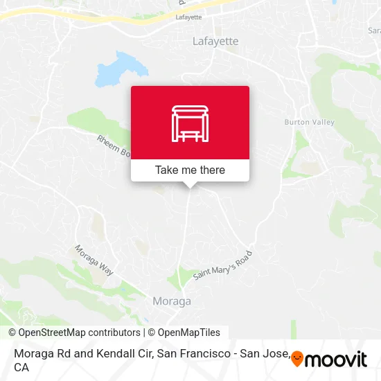 Mapa de Moraga Rd and Kendall Cir