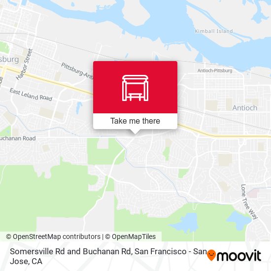 Somersville Rd and Buchanan Rd map