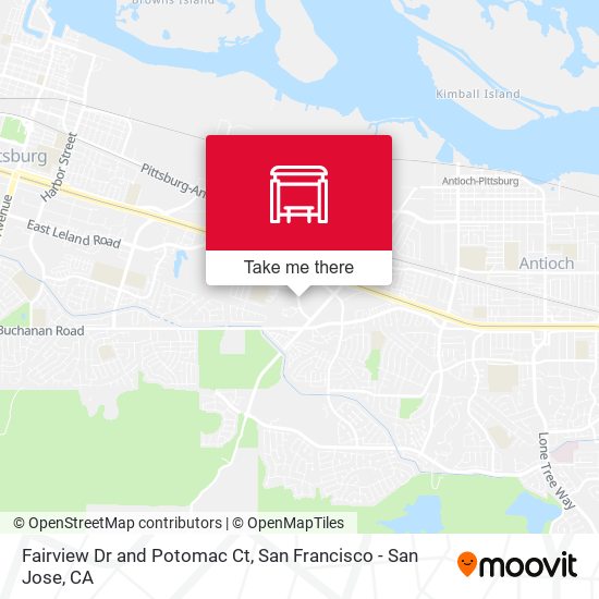 Fairview Dr and Potomac Ct map