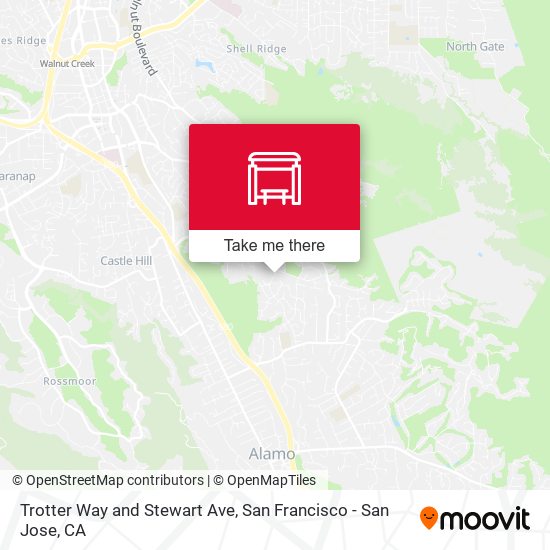Trotter Way and Stewart Ave map